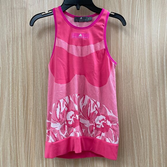 Adidas by Stella McCartney Pink Print Top Size Small - Picture 1 of 5